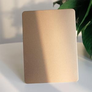China Cold Rolled Stainless Steel Sheet 0.3mm Sandblasted SS Plate 430 PVD Color Coating factory