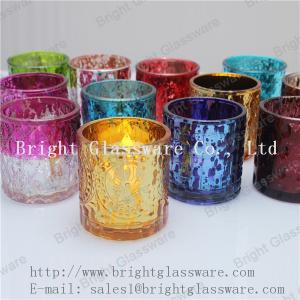 China hot sale decorative tea light glass candle holder supply factory