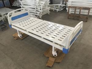 China Adjustable Back Manual Medicare 480mm 250kgs Single Crank Hospital Bed factory