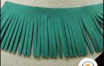 customized leather tassel fringe for bag decoration , elegant fashion handmade