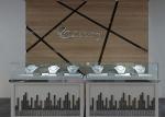 Brand Jewelry Counter Metal Display Stands , Metal Display Rack For Watches