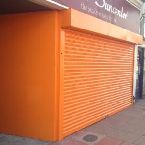 China Commercial Soild Steel Roller Shutter Door Automation Galvanized Rolling Shutter factory