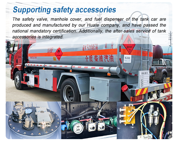 4x2 Dongfeng Small Oil Tanker Truck Horsepower 150hp Load Capacity 1 - 10T