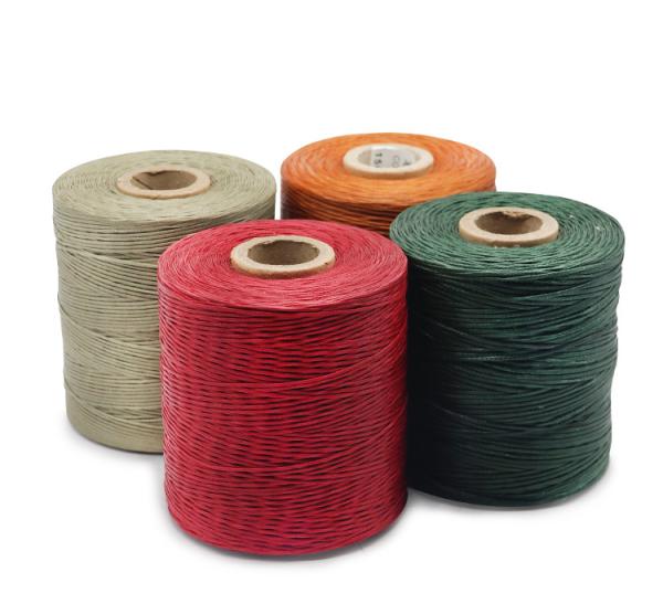 Flat Waxed Thread for Leather Handicraft Tool 100% Linen Sewing Line 210D Yarn
