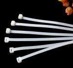 3*60-200mm White Nylon Cable Tie Soft Touch Custom Made Low Profile