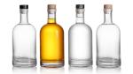 250ml Round Clear Frosted Glass Bottle with Cork Stopper Clients' Specific