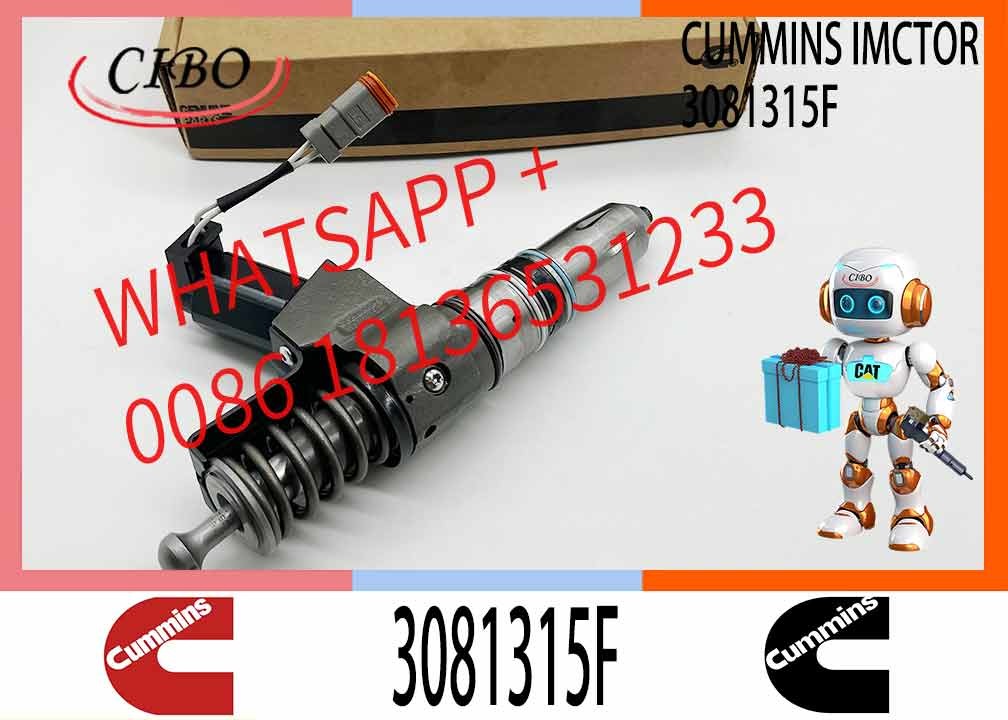 Reliable Fuel Injector Assembly 3081315F For Cummins Engine N14 Series Matching Diesel 3095086