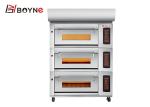 SS430 Touch Screen 12 Trays Bakery Deck Oven stainless steel luxury type