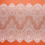 2017 New Fashion Ivory /Black Eyelash Lace Edge Double Side 46CM