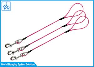 China Rust Resistant Pet Tie Out Cable , Safety Long Dog Tie Down Cable Vinyl Coated factory