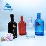 Transparent Super Flint Glass Empty 500ml 750ml 1000ml Whiskey Brandy Bottle for