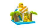 New Refreshing Summer Jumping Bouncy Castle Bed Animal Theme Inflatable Yellow