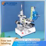 0.2mm Square Bottle Semi-automatic Motor Rotating Labeling Machine for Case