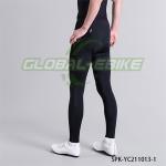 Moisture Wicking Men Cycling Trousers Elastic Waistband M-3XL With Pad