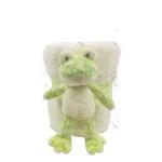 Soft Touch Baby Sleeping Stuffed Animal Blanket ODM OEM Custom Cotton Frog