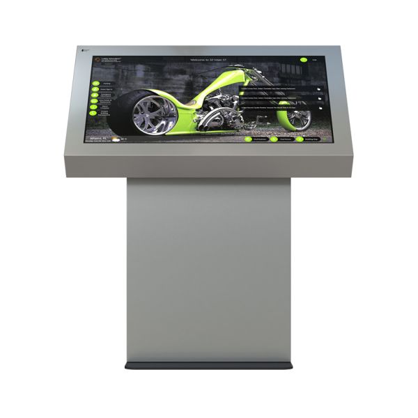 China Self Service Touch Screen Pedestal Kiosk With Barcode Card Dispenser factory