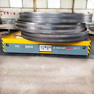 China Steel Pipe Material Handling Trolley , 5 Tons Automatic Mold Transfer Car factory