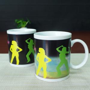 China Matching couple mugs heat sensitive color changing mugs 300ml factory