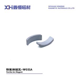 China Super Hard Permanent Magnet Ferrite Tile For Motorcycles Starter Motor W031A factory