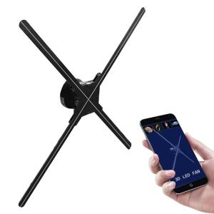 China Factory Direct 4 blade display 1920*1080 rotating 3D projector Holographic fan propeller factory