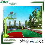 Basketball court artificial lawn green school playground outdoor stadium