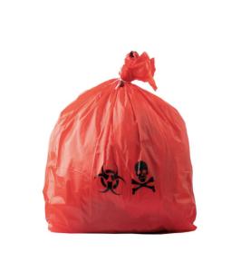 China HDPE Biohazard Waste Bags Customized Medical Waste Red Bag factory