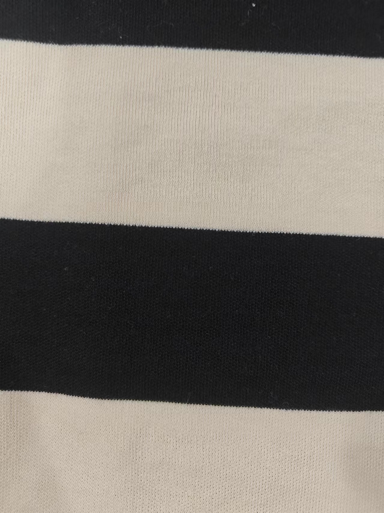 Breathable Classic Comfortable Striped Knit Fabric For Polo Shirt