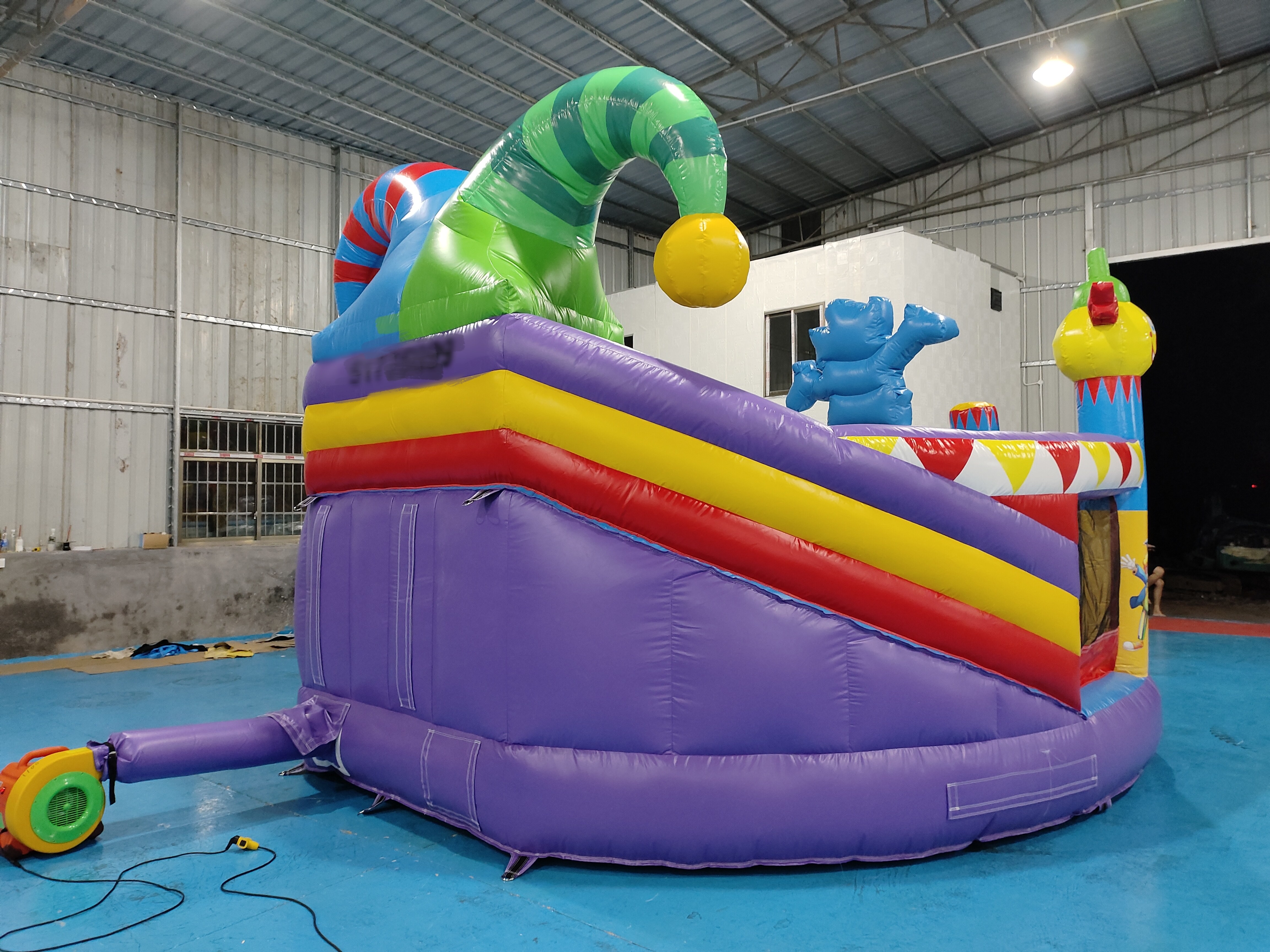 New Design Inflatable Castle Inflatable Bounce House With Slides Clown Circus Inflatable Combo For Party For Kids