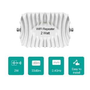 China Bi Directional Signal Amplification WIFI Repeater Amplifier 2.4GHz 2 Watt 33dBm factory