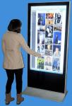 hot selling 65inch free standing touch kiosk, stand alone way finding digital