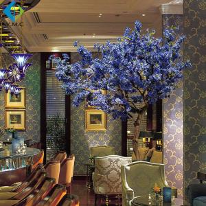 China Indoor Decoration Use Artificial Flower Tree , Bluish Violet Blossom Tree factory
