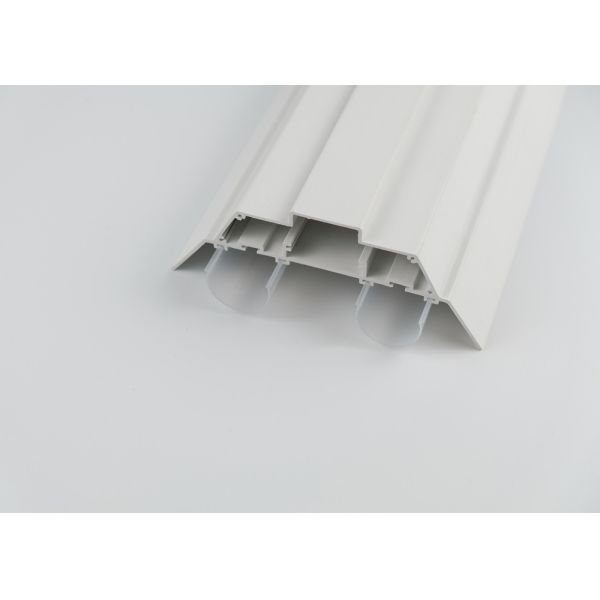 China Rigid Polycarbonate LED Profile Diffuse , Custom Color Plastic Extrusion Products factory