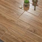 Imitate Solid Wooden Texture Straight Edges Full Body Porcelain Tiles Wear