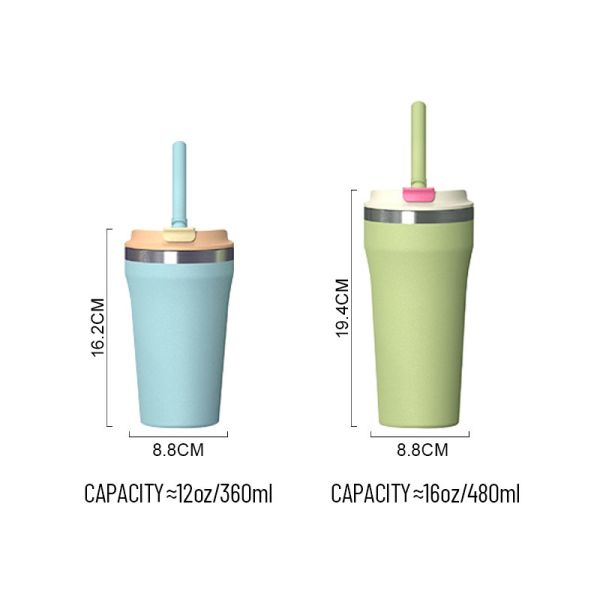 Stainless Steel Vacuum Bottles Bulk Custom 12oz w/Handle | FDA-Certified, BPA-Free, Industrial-Grade