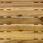 3-Piece Folding Acacia Wood Bistro Set Perfect for Outdoor Dining and Entertaini