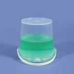 Transparent 1L Food Grade Square Plastic Container Bucket with Seal Lid Sample