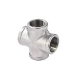 Stainless Steel 304 201 316 Pipe Fitting Female Thread Cross 4 Way Cross NPT