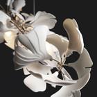 Copper LED Decorative Chandelier Ginkgo Biloba Flower Chandelier