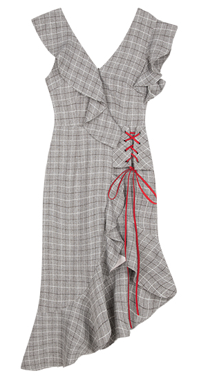 2018 New Fashion Lady Grey Dress