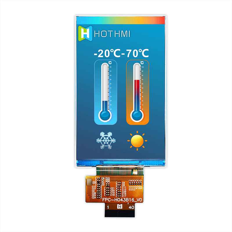 4.3 Inch TFT LCD Vertical Screen 480x800 IPS LCD Monitors TFT LCD Display Manufacturer