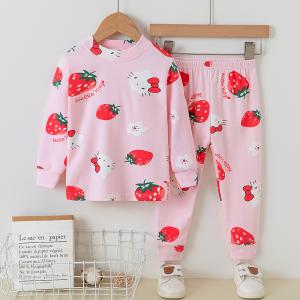 China Girls Comfort Cotton Kids Winter Night Suits / Air Conditioning Clothing factory