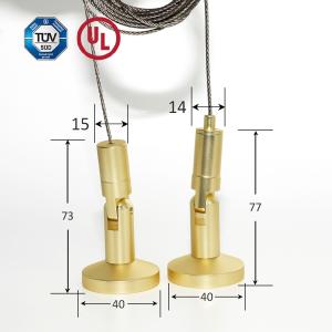 China Brass Hanging Kit Display System For Billboard/Artwork Hanging Display factory