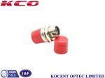 Red Fibre Optic Adapter FC Metallic Big D Hole , Testing Wavelength 1310nm