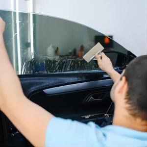 China Black Uv Ir Automotive Tint Protective Nano Ceramic Window Solar Film Car factory
