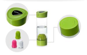 China Bpa Free Sports Alkaline Water Bottle 550ml Size PET ABS Material Eco - Friendly factory