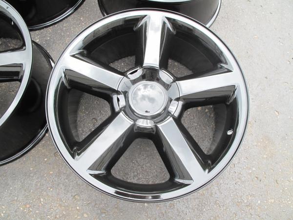 Black 5308 20" Chevrolet Replica Wheels Rims Silverado Tahoe Suburban Gmc