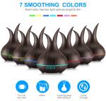 Elegant Vase Shaped 400ml Wood Grain Aromat Diffuser