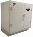 Lab Solvent Plastic Double Door Small Corrosive Cabinet White Polypropylene Acid