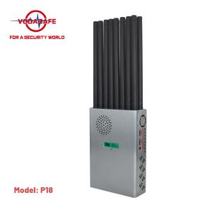 China 18 Bands 25m 16w Portable 5G Jammer 12000mAh Jammer Blocker Device factory