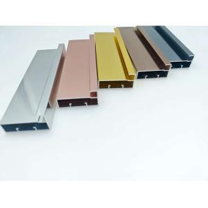 Custom Anodized Aluminium Alloy 6000 Series Aluminum Kitchen Cabinet Profile